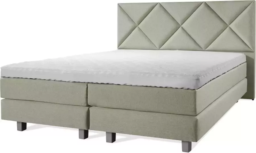 Sweet Boxspring Luxe 200x210 Ruiten Lentegroen