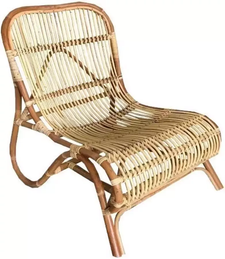 Sweet Living Naturelkleurige Rotan Loungestoel 59x78xH77 cm