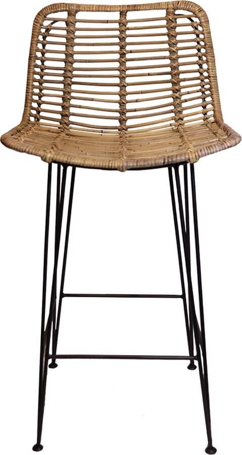 Sweet Living Rotan Barstoel Cas Greywash 50x45xH98 cm