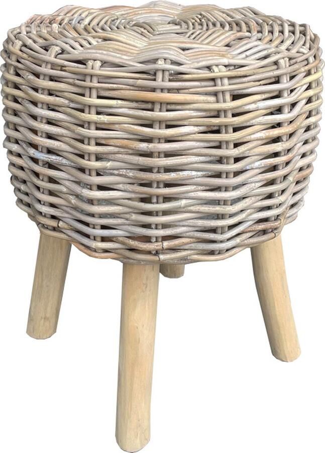 Sweet Living Rotan Kruk Booi Ø41xH48 cm