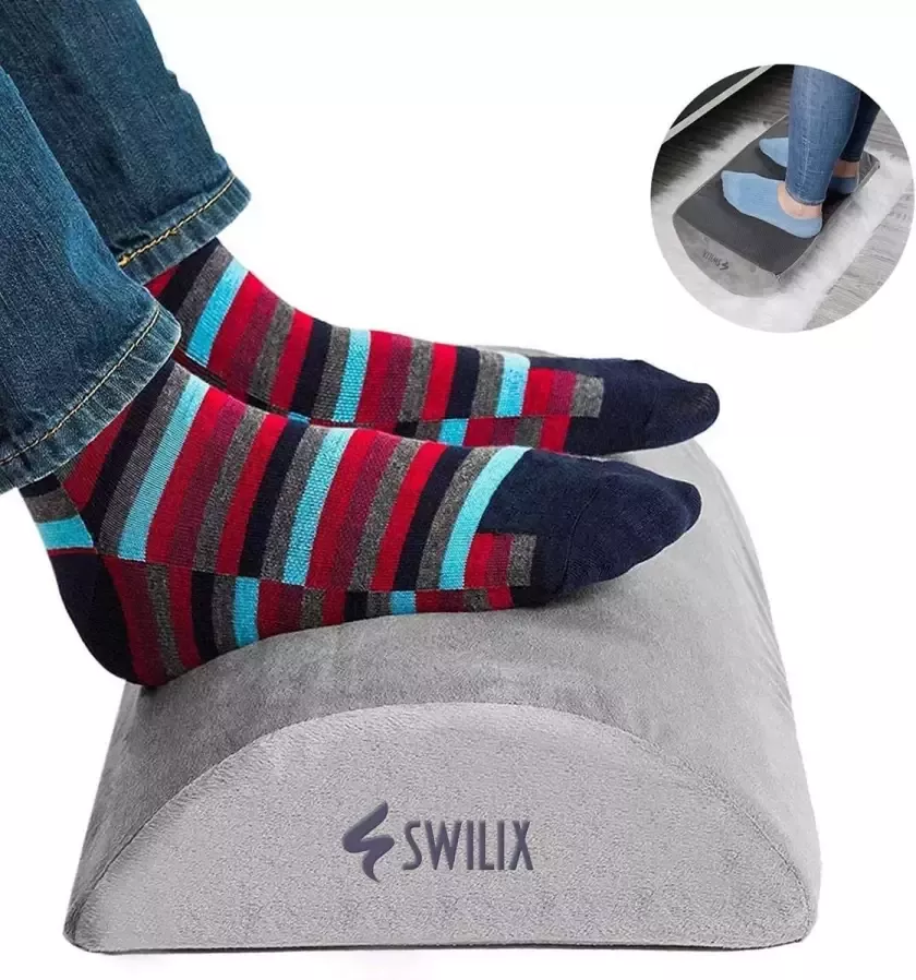 SWILIX Ergonomisch Voetensteun Voeten Kussen Kniekussen Ergonomische Voeten Steun voor Verbeterde Zithouding achter Bureau Rugsteun