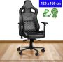 SWILIX Vloerbeschermer Bureaustoelmat PVC Vloermat Voor Harde Vloeren 120x150cm Transparant - Thumbnail 2