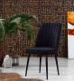 Swiss Homess Swiss Homes Velvet Eetkamerstoelen Zwart Set van 4 Zwart Fluweel Velvet stoel Eetkamerstoel Kuipstoel Woonkamerstoelen - Thumbnail 2