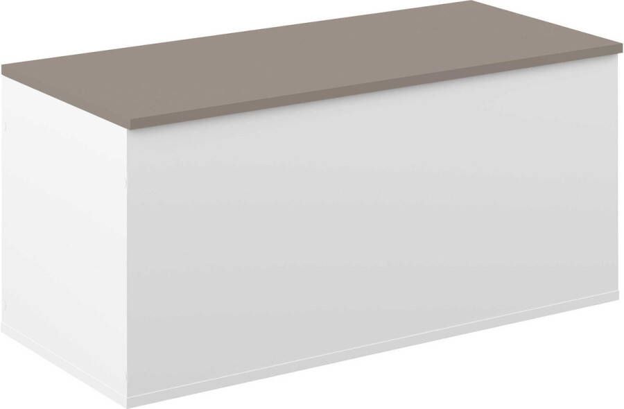 Symbiosis schoenenkast Orte wit taupe 43 2x89x39 2 cm Leen Bakker - Foto 2