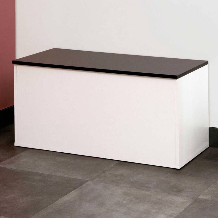 Symbiosis schoenenkast Orte wit zwart 43 2x89x39 2 cm Leen Bakker