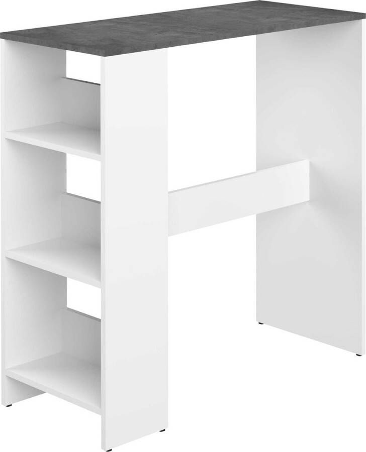 Symbiosis Bartafel Carnilla 94x40 met opbergruimte wit beton