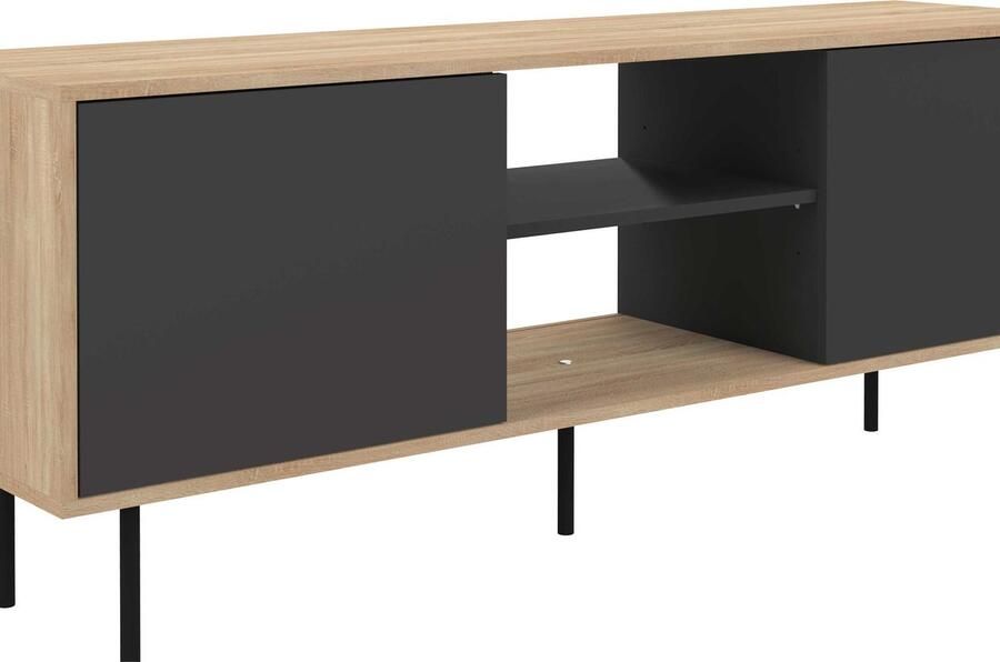 Symbiosis TV Meubel Tv-meubel Vibe 150 151cm Bruin; Zwart - Foto 3