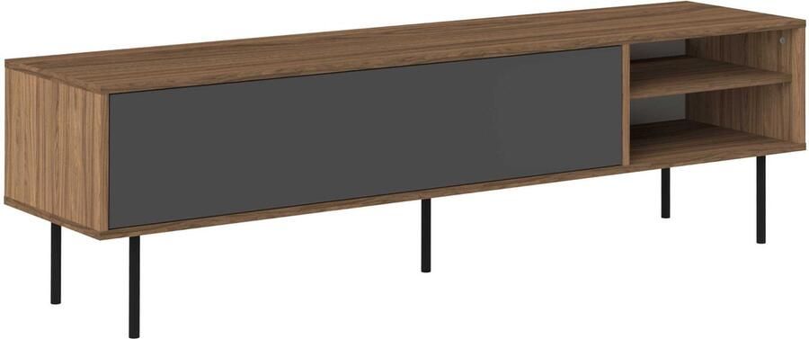 Symbiosis Tv-meubel Watt 165cm walnoot grijs - Foto 2