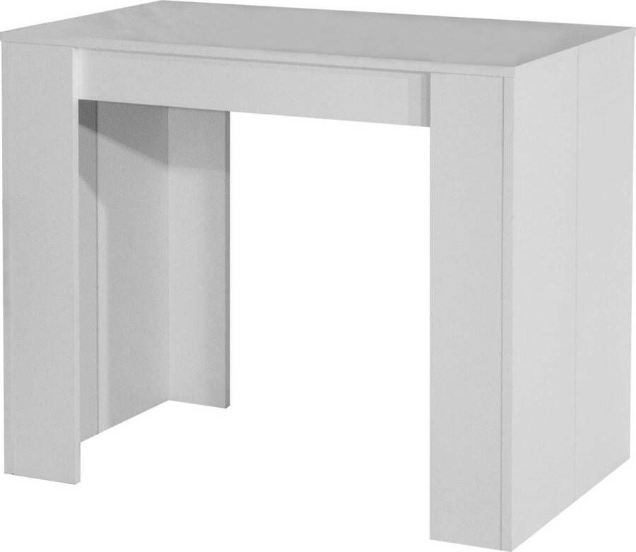 Symbiosis Uitschuifbare eettafel Elastic wit 4 tot 8 personen