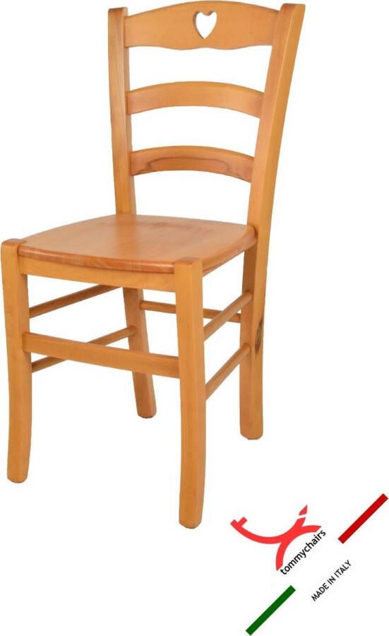 T m c s Tommychairs Cuore Eetkamerstoel 1 Stuk Bruin Hout