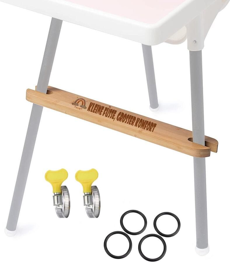 T TAKONE Voetsteun voor Ikea Kinderstoel Verstelbare Voetsteun voor Kinderstoel met Rubberen Ring Accessoire voor Kinderstoel Compatibel met de IKEA Antilop Kinderstoel