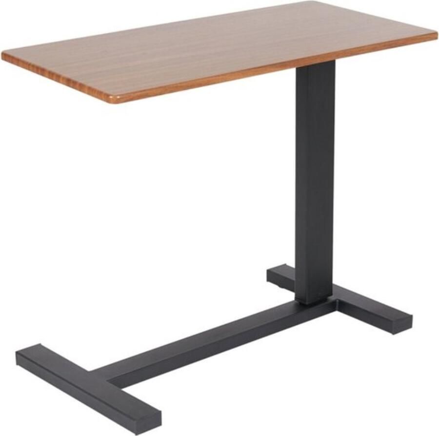 Tades Laptoptafel Bedtafel Laptop Tafel Laptoptafel Op Wielen Laptoptafel Verstelbaar 20 KG Laadvermogen Houten Model