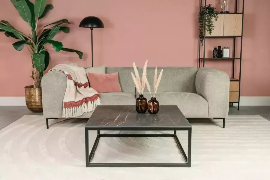 Tafelwinkel Salontafel Vierkant Dekton Laurent Goudbruine aderen Natuursteen Marmer Krasbestendig