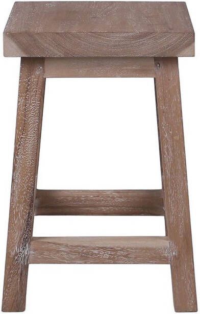 Tall Men Standing Krukje Bijzettafeltje plantentafeltje Mantili Hardhout 30 30 45 cm hoog