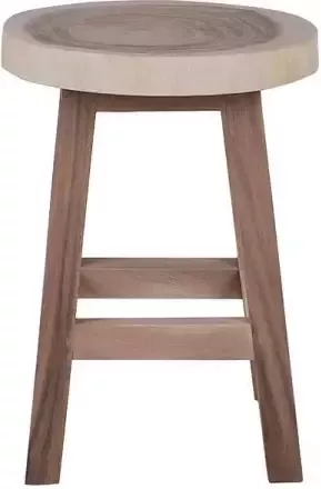 Tall Men Standing Krukje Bijzettafeltje plantentafeltje Paulini Hardhout Ø 30 CM 45 cm hoog