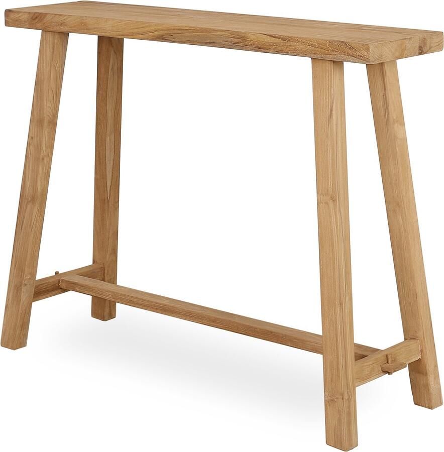 Tall Men Standing Sidetable Console teak 100 x 25 x H 76 cm Elegant Design