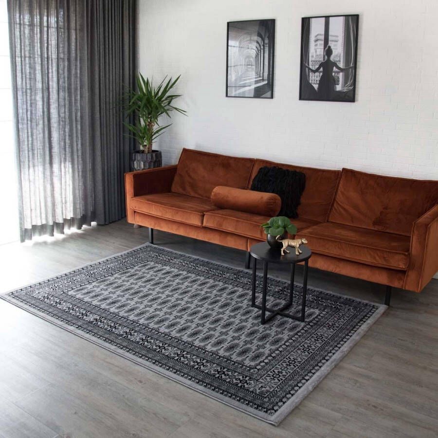 Tapeso Design perzisch tapijt Royalty Oud klassiek grijs 300x400 cm