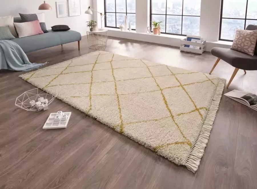 Freundin Home Collection Hoogpolig vloerkleed Primrose Bijzonder zachte pool Scandi look met franje robuust gemakkelijk in onderhoud - Foto 2