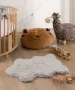 Tapeso Kindervloerkleed schaap Fluffy lichtgrijs 55x80 cm - Thumbnail 1