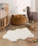 Tapeso Kindervloerkleed schaap Fluffy wit 55x80 cm - Thumbnail 1