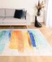 Tapeso Modern vloerkleed wasbaar Moderna blauw|goud 140x200 cm - Thumbnail 2