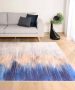 Tapeso Modern vloerkleed wasbaar Moderna goud|blauw 140x200 cm - Thumbnail 2