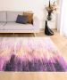 Tapeso Modern vloerkleed wasbaar Moderna goud|paars 200x300 cm - Thumbnail 2