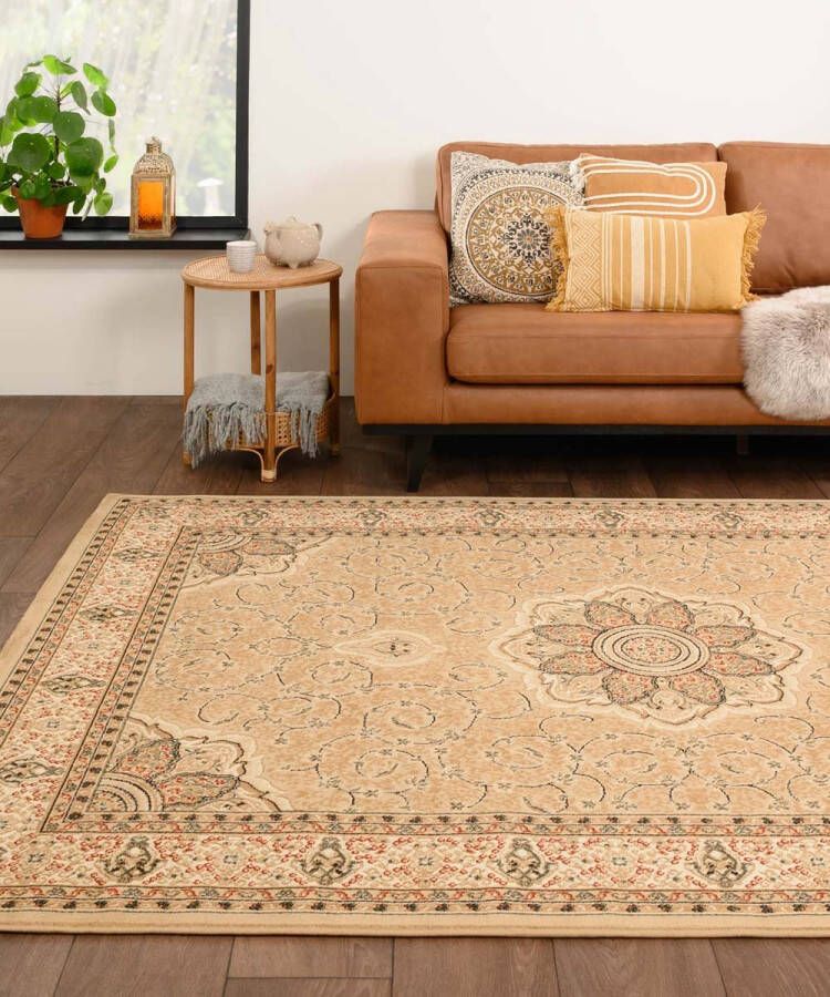 Tapeso Perzisch tapijt Mirage Majesty beige 240x340 cm