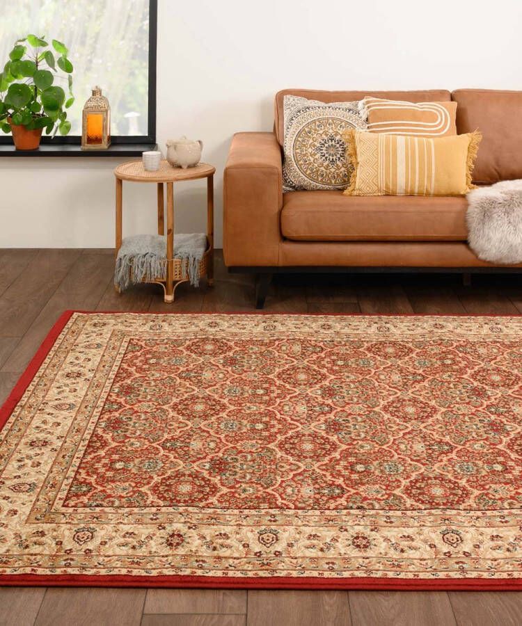 Tapeso Perzisch tapijt Mirage Royal rood|beige 80x150 cm
