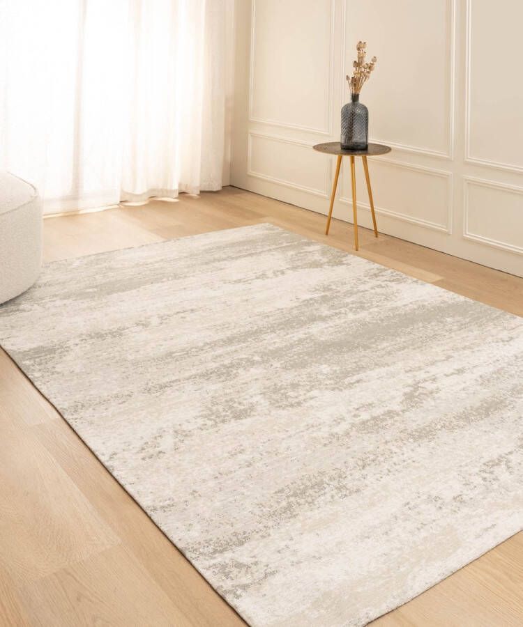 Tapeso Vintage vloerkleed Weave Stone grijs 120x170 cm