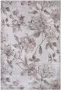 Tapeso Vloerkleed bloemen Aubusson Jardin roze crème 80x150 cm - Thumbnail 2
