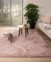 Tapeso Zacht hoogpolig vloerkleed Comfy plus roze 80x150 cm - Thumbnail 2