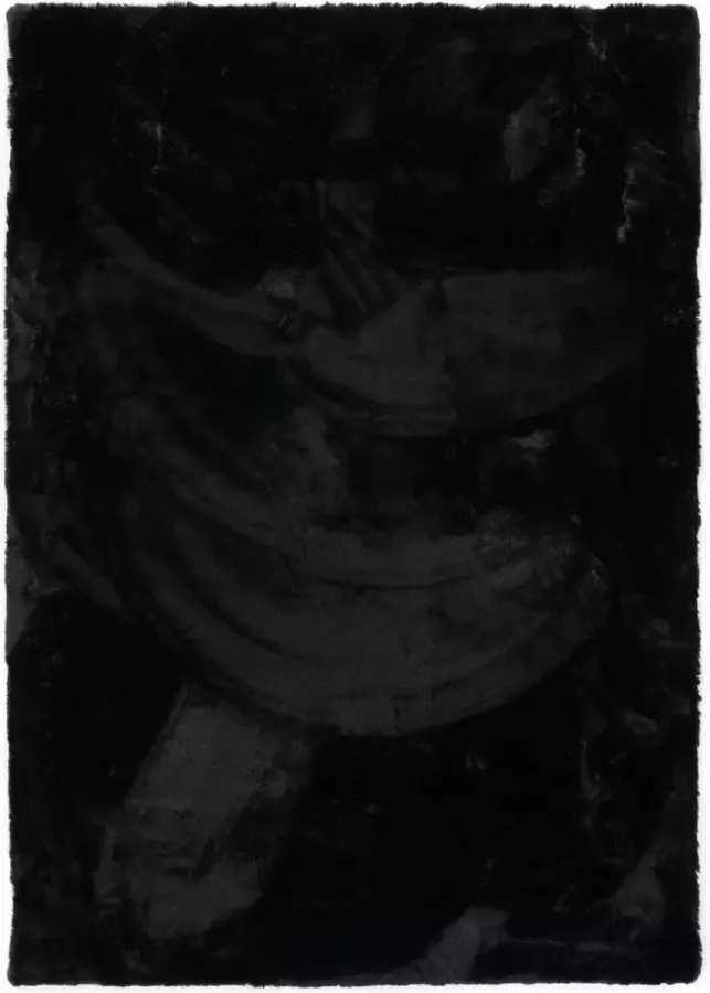 Tapeso Zacht hoogpolig vloerkleed Comfy plus zwart 160x230 cm - Foto 1