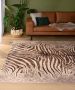 Tapeso Zebra vloerkleed wasbaar Moderna bruin 160x240 cm - Thumbnail 2