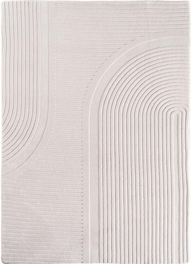 Ayyildiz Pompei Arco Ivory – Booglijn Details – Laagpolig– Trending Vloerkleed – 140x200 cm - Foto 2