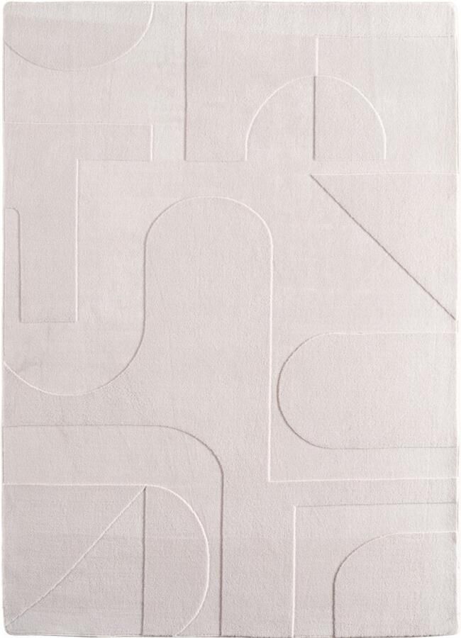 Ayyildiz Pompei Seta Ivory – Japandi Stijl – Laagpolig – Trending Vloerkleed – 160x230 cm - Foto 2