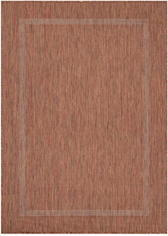 Ayyildiz Relax Vloerkleed – Koper – Laagpolig Kaderdesign – Voor Binnen & Buiten – 80x250 cm