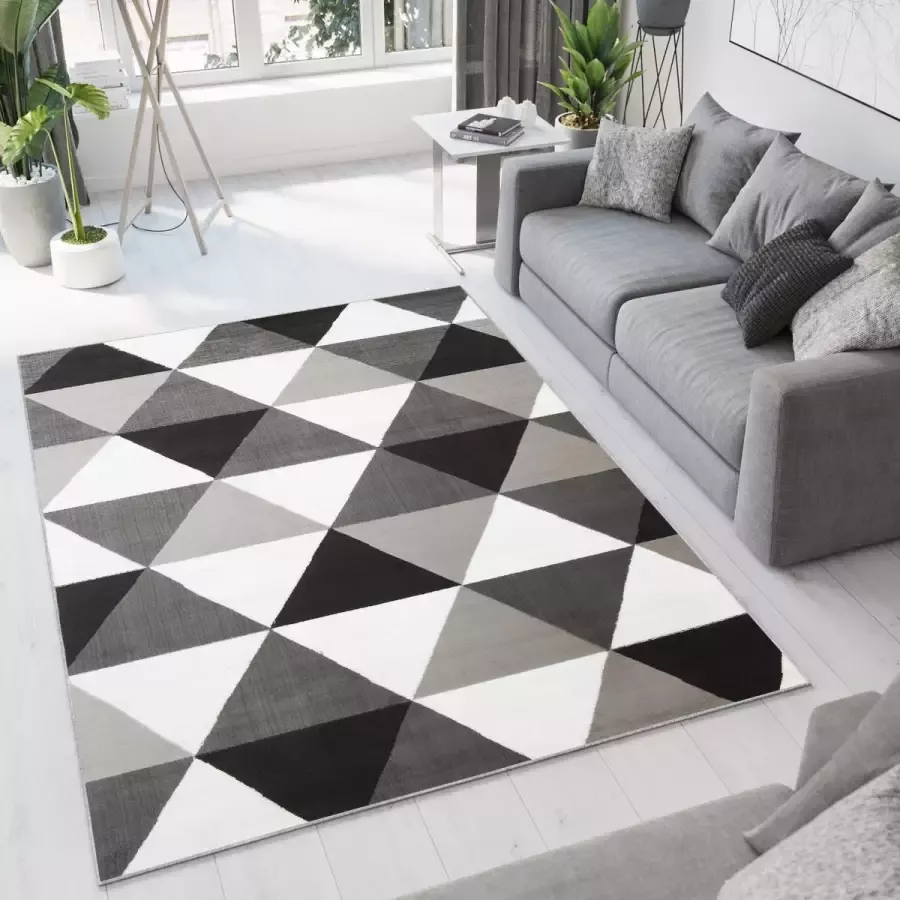 Tapiso Bali PP Vloerkleed Tapijt Grijs Modern Laagpolig Maat- 250x300