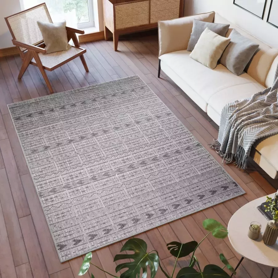 Tapiso Capri Buitenkleed Vloerkleed Tuintapijt Indoor Outdoor Binnen Buiten Maat- 160x230 - Foto 2