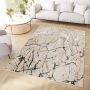 Tapiso Crystal Vloerkleed Beige Creme Grijs Marmer Kleed Tapijt Maat- 180x250 - Thumbnail 1