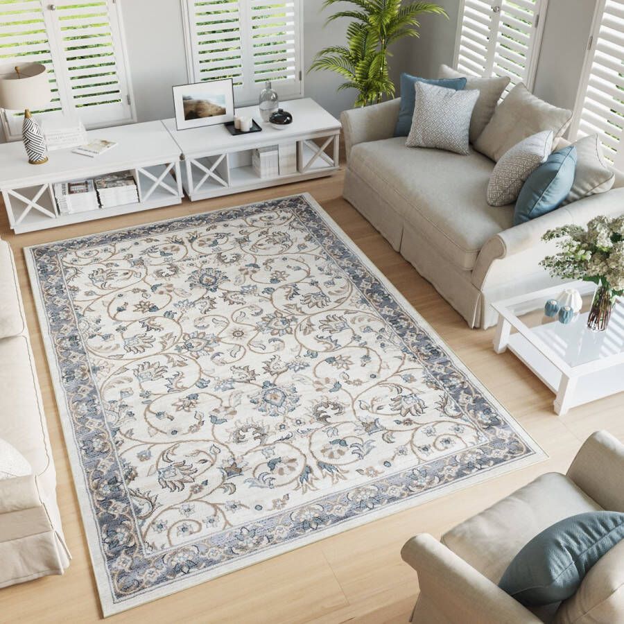 Tapiso Dubai Vloerkleed Beige Oriental Oosters Karpetten Maat- 250x350