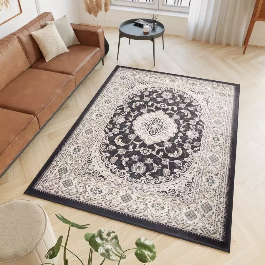 Tapiso Dubai Vloerkleed Woonkamer Oriental Oosters Tapijt Maat- 140x200