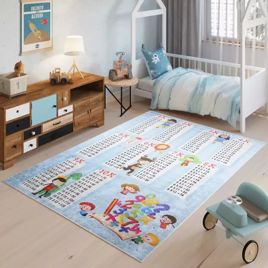 Tapiso Emma Vloerkleed Kinderkamer Babykamer Kleed Educatieve Speelmat- 160x230 - Foto 1