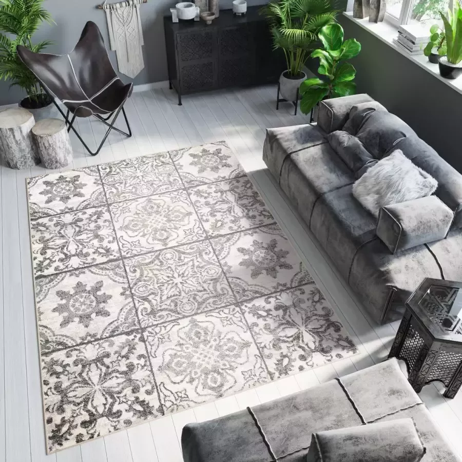 Tapiso Ethno Vloerkleed Woonkamer Slaapkamer Tapijten Maat- 160x230