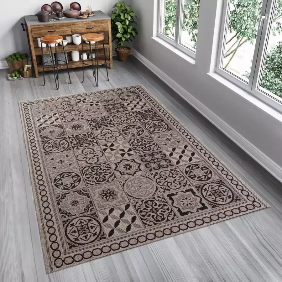 Tapiso Floorlux Vloerkleed Tapijt Keuken Kleed Maat– 120x170