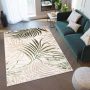 Tapiso Golden Vloerkleed Beige Licht Donker Bladeren Modern Tapijt Maat- 120x170 - Thumbnail 2