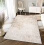 Tapiso Hera Vloerkleed Beige Creme Modern Stijvol Bloemen Tapijt Maat- 120x170 - Thumbnail 2