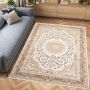 Tapiso Hera Vloerkleed Beige Vintage Woonkamer Oosters Tapijt Maat- 80x150 - Thumbnail 1