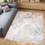 Tapiso Hera Vloerkleed Beige Woonkamer Blauw Gezaagd Tapijt Maat- 120x170 - Thumbnail 1