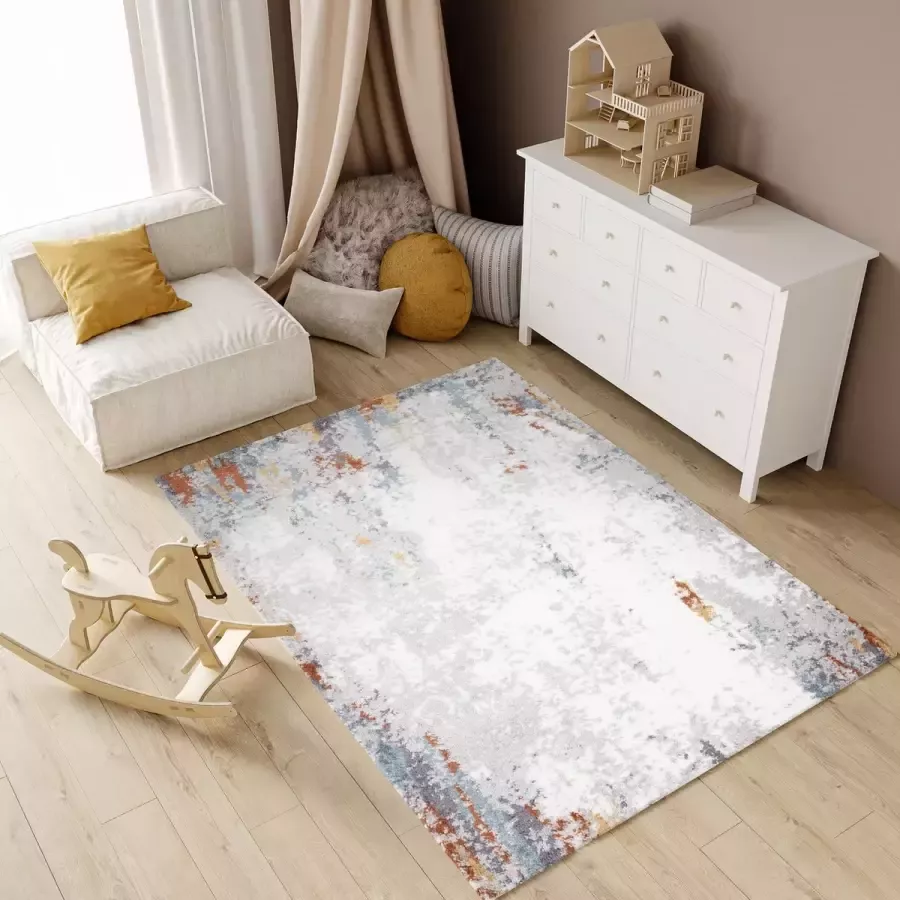 Tapiso Modena Vloerkleed Hoogpolig Shaggy Modern Fluffy Tapijt Maat- 120x170